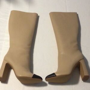 New Steve Madden Arielle Cream Leather Sz 7M